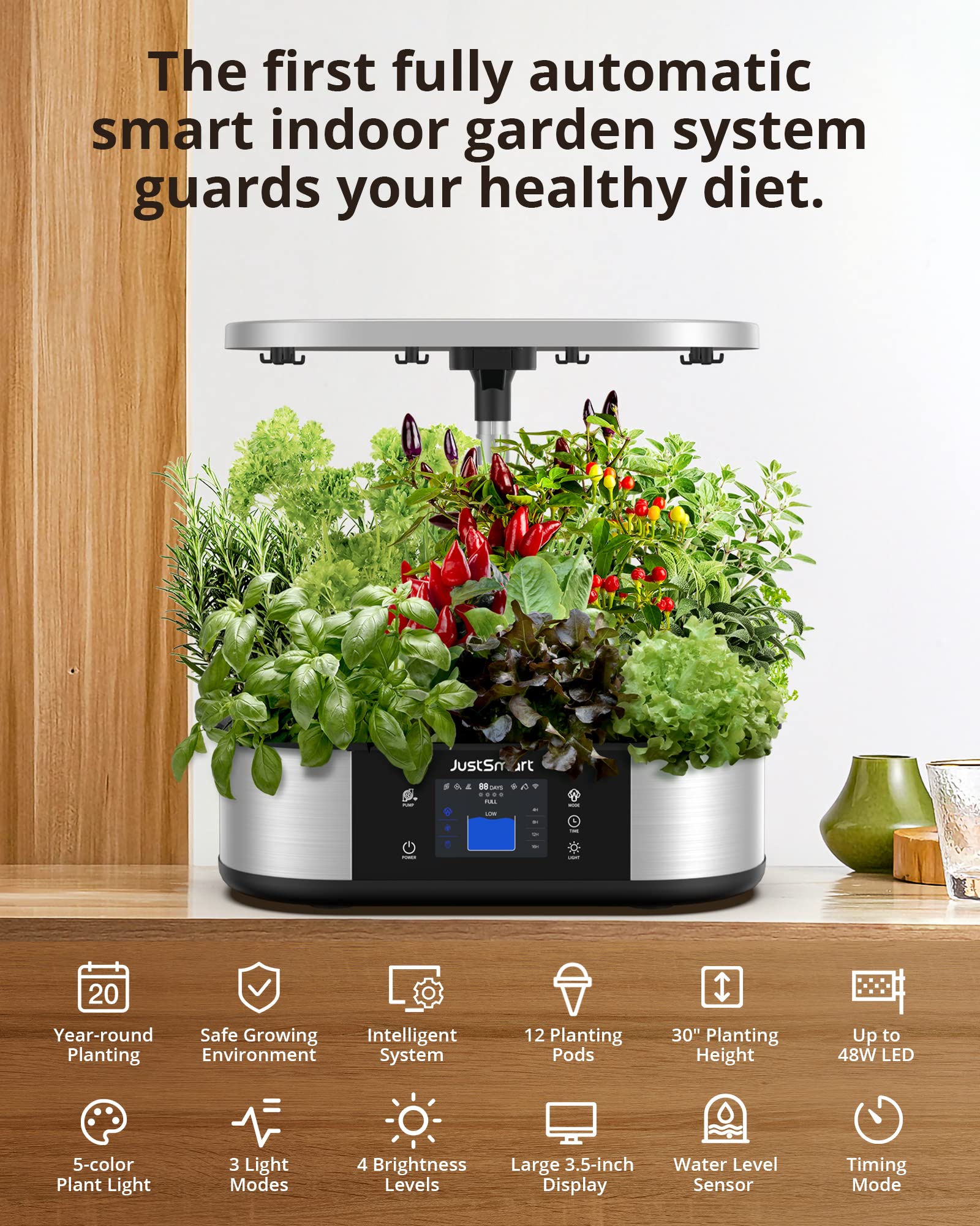 Amazon.com: JustSmart WiFi 12 Pods Hydroponics Growing